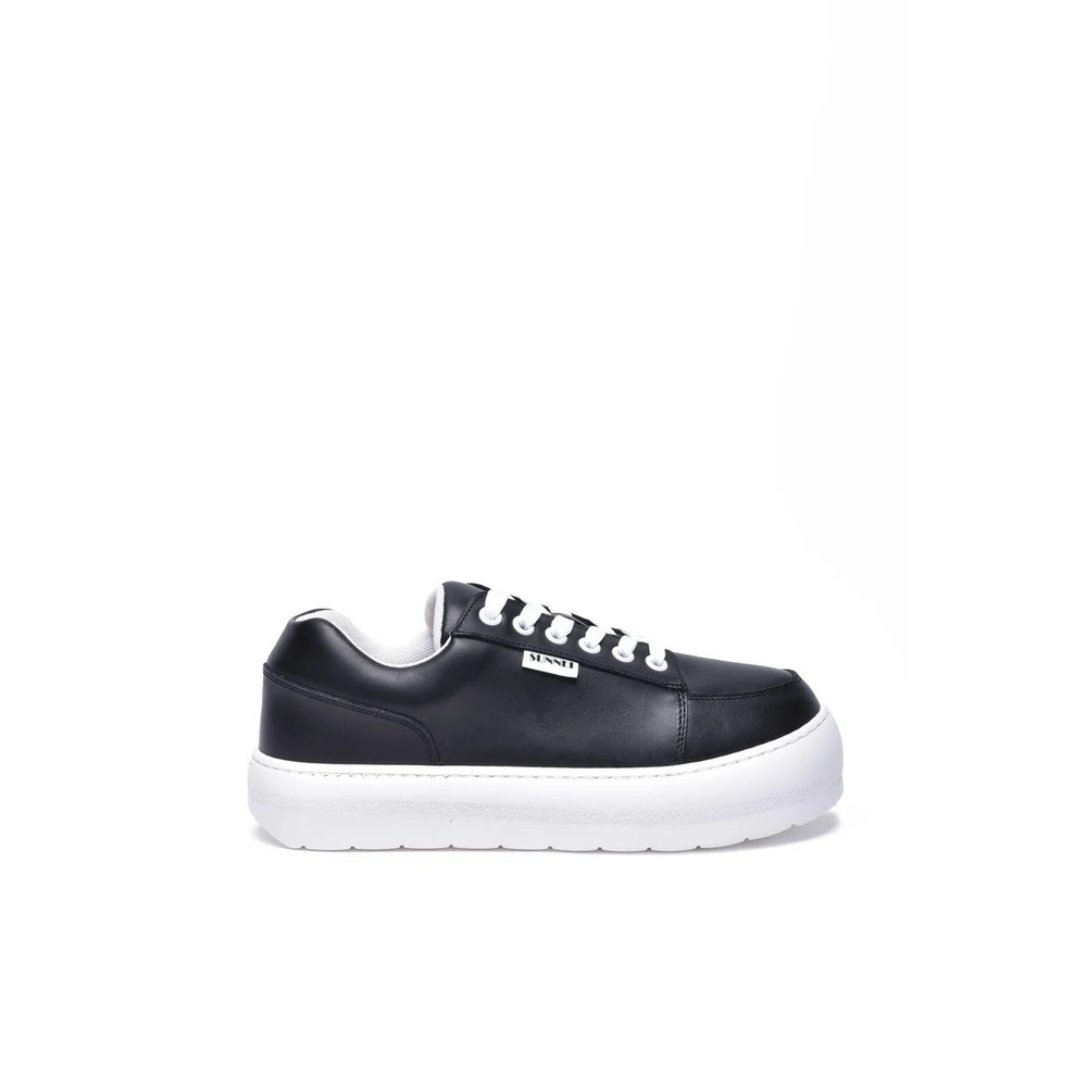 SUNNEI Leather Sneaker - Black/White
